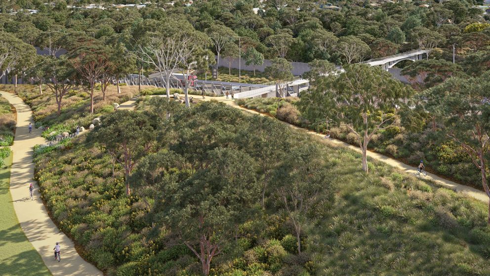 Artist's impression of Cabena Street bridge, Nunawading