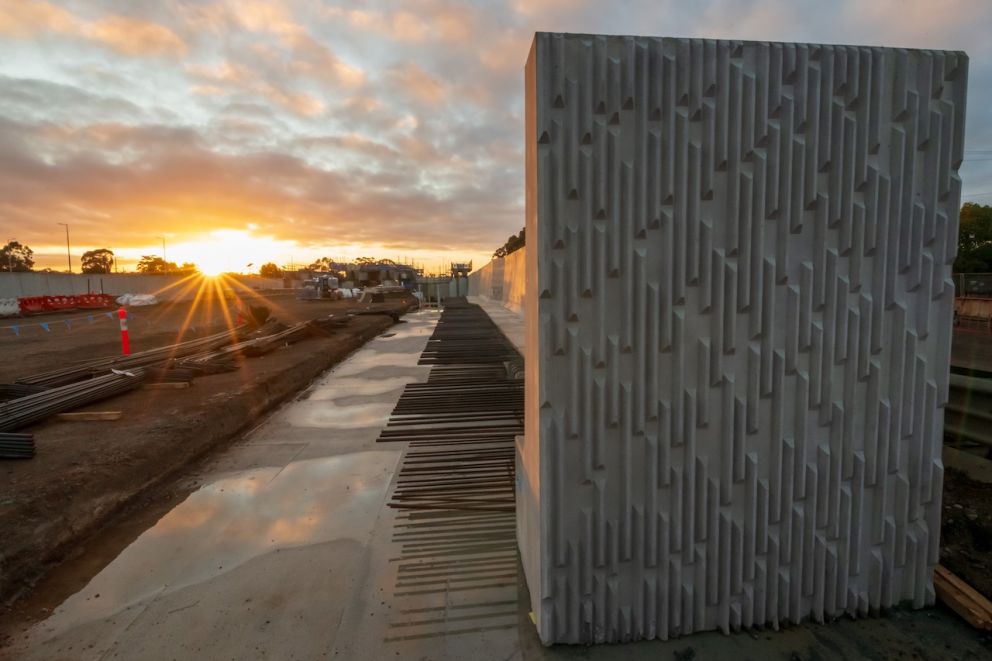 Sunrise at the new Melton Station precinct