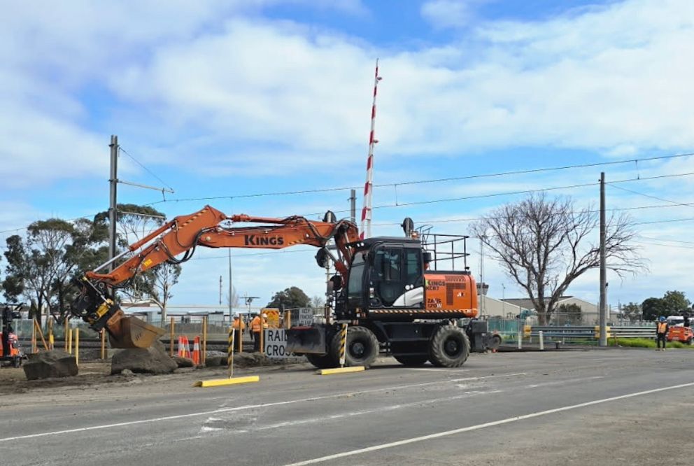 A range of utilities are being relocated at Maidstone Street