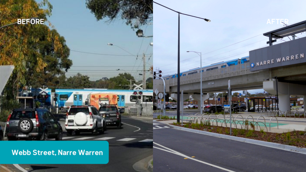 Webb Street, Narre Warren before and after