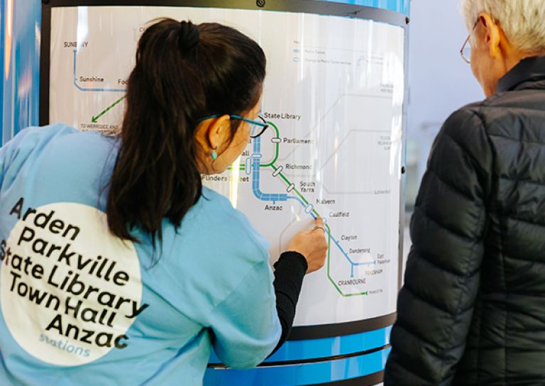 Helpful Metro Tunnel staff 