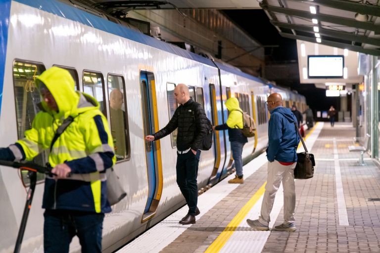 Crews worked 24/7 last week to get the station ready for passengers