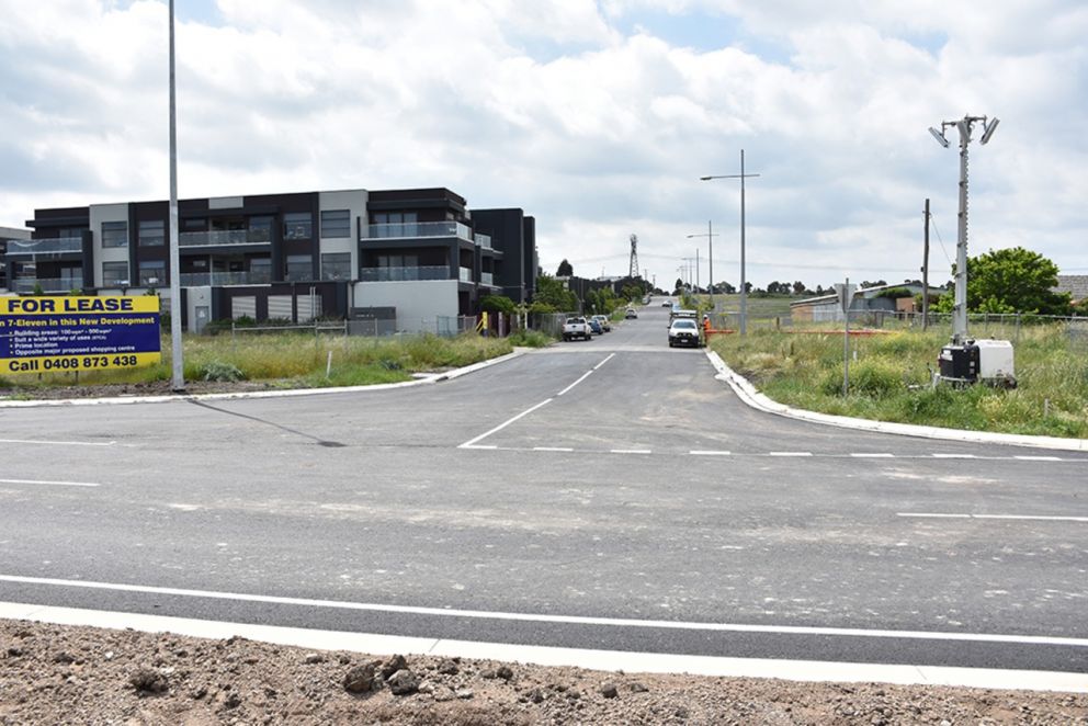 O'Herns Road Upgrade - construction progress image on stage 2, Nov 2020