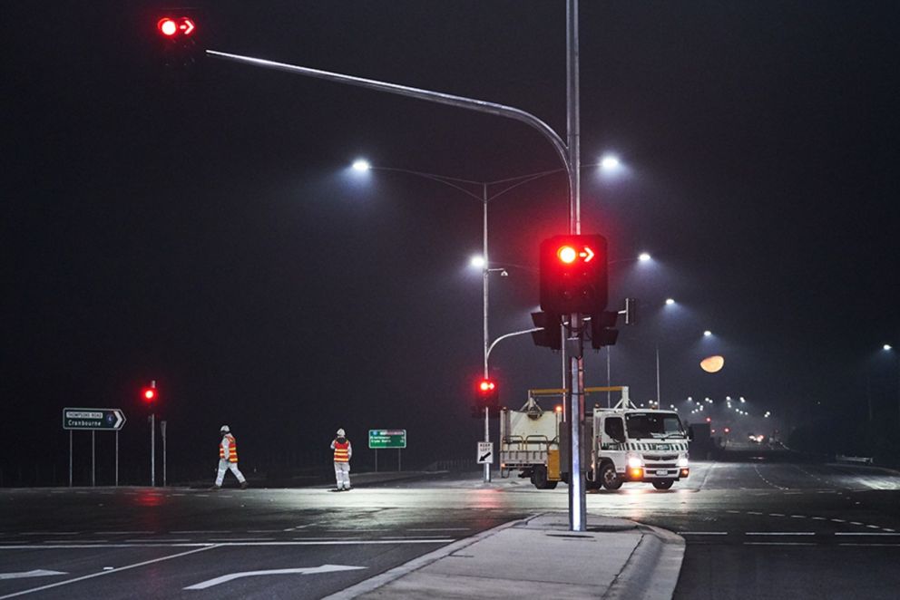 Thompsons Road Upgrade - 11 July 2020 intersection open