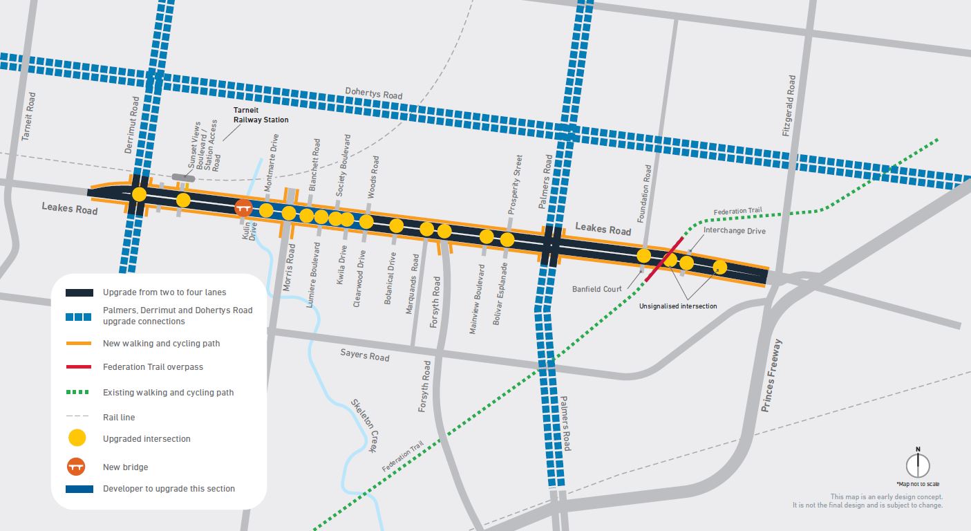 Leakes Road Map