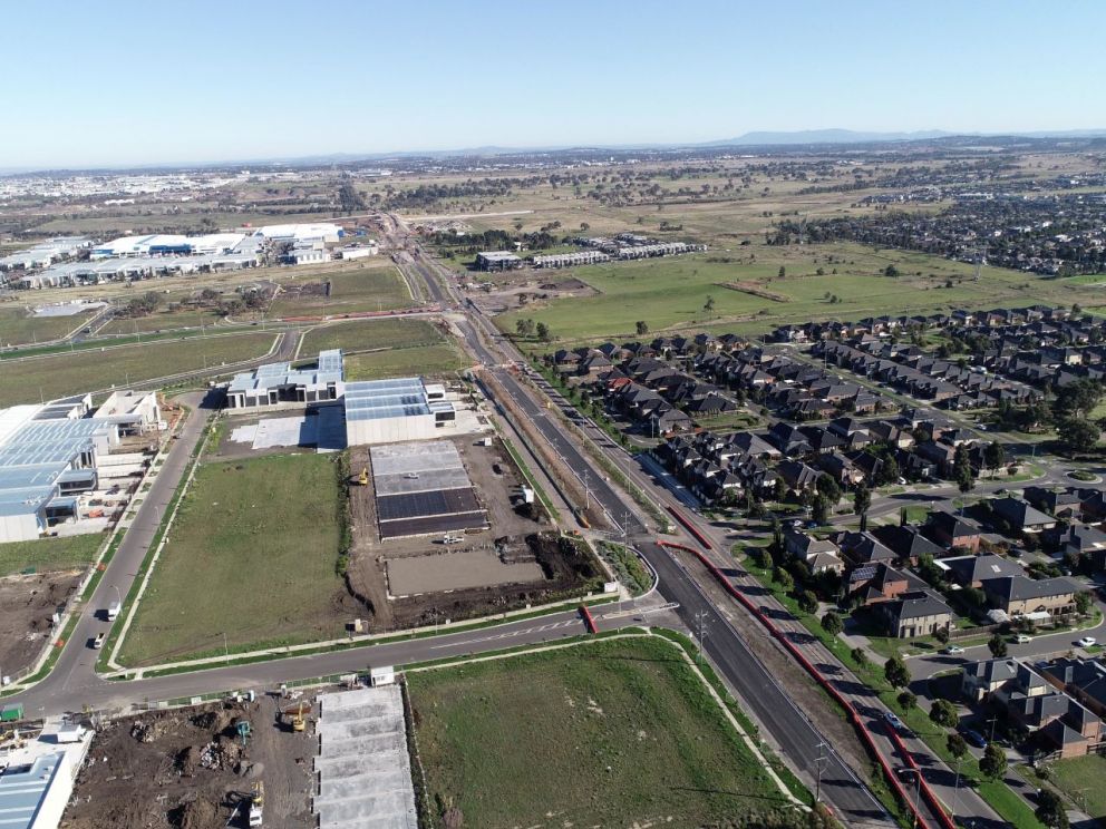 Progress at the Quinlan Road and O’Herns Road intersection 