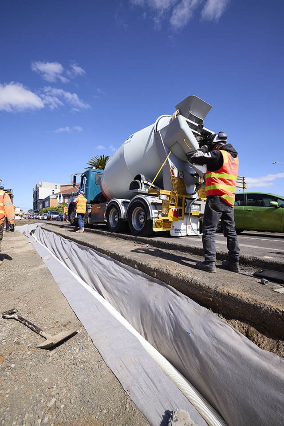 South Road and Nepean Highway construction image November 2021