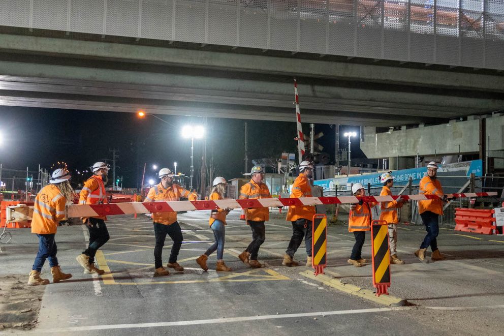 March to April 2022: We worked around the clock to remove the boom gates and complete the new station