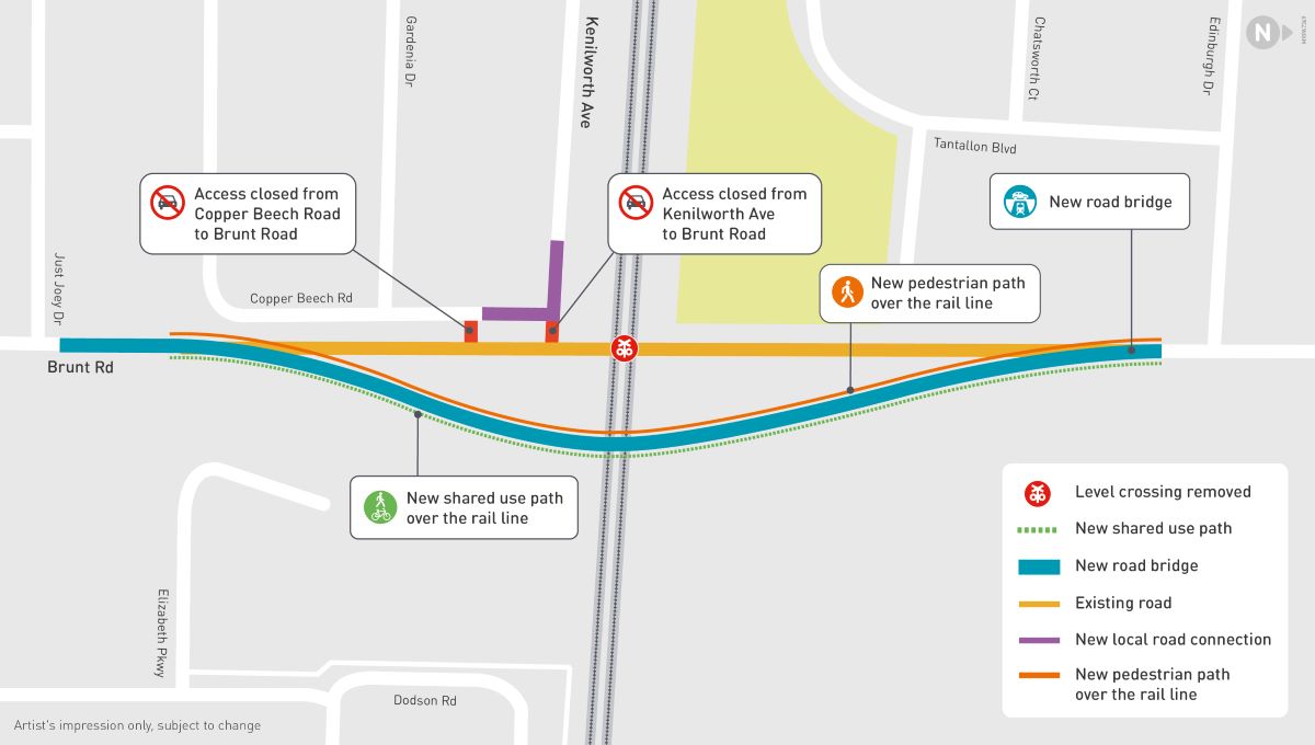 Brunt Road project map