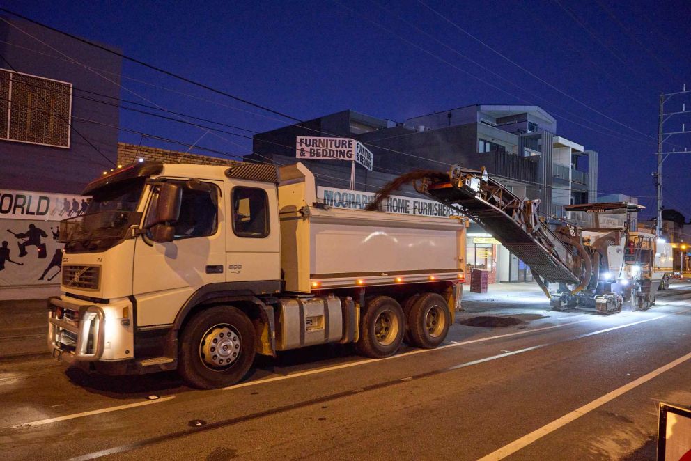 Taylor Street and Jasper Road Construction Image - February 2022