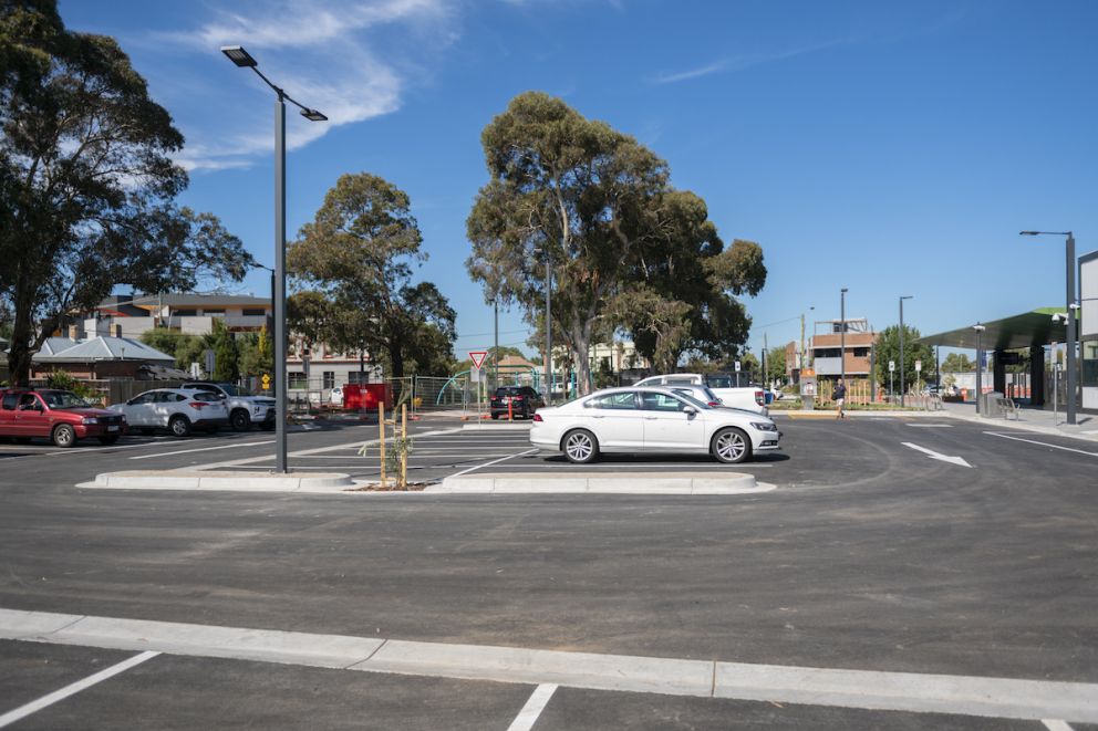 The new car park exit allows for easy drop offs at the station