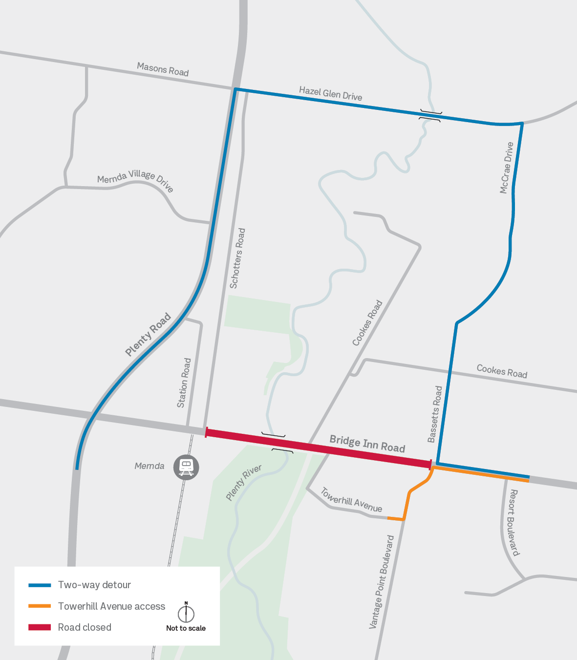 Bridge Inn Road Upgrade - Plenty River bridge closure detour - Victoria ...