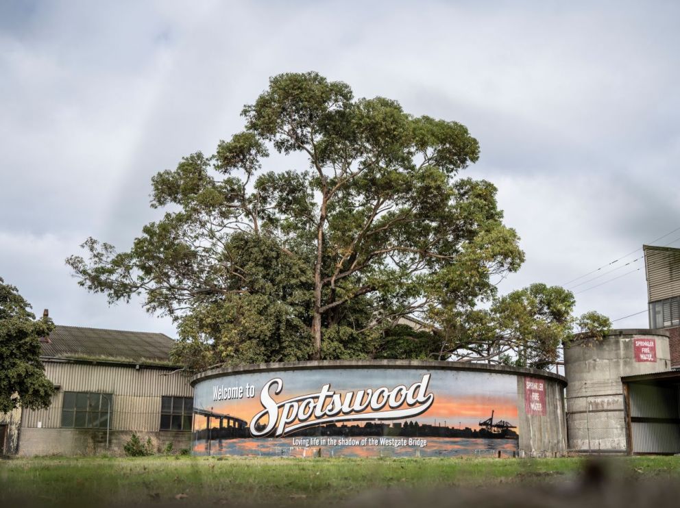 The beloved Welcome to Spotswood signage.