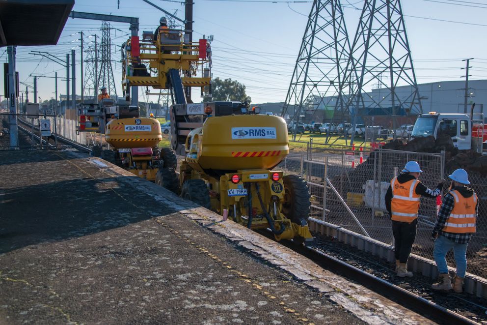 Overhead works on site at Keon Parade