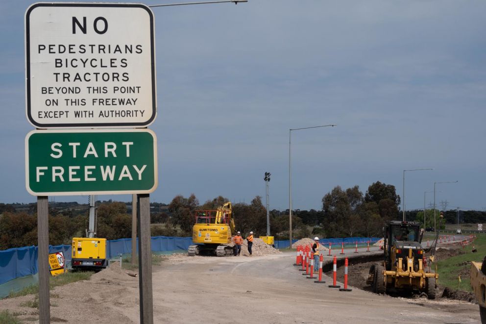 Donnybrook Road-Mitchell Street Improvement Project progress photo from September 2023