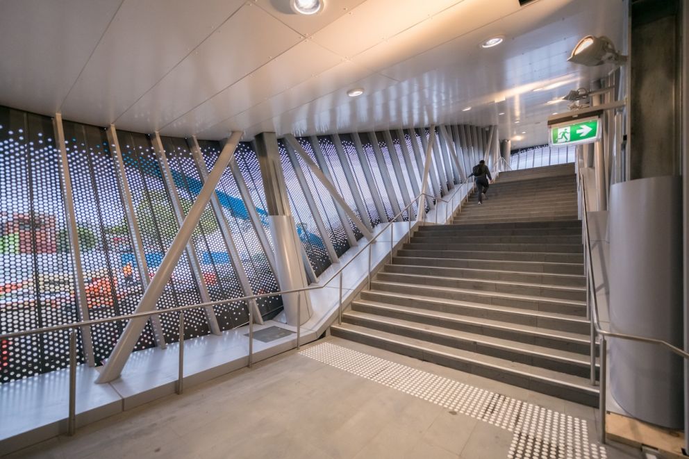 Stairs at the new Narre Warren Station