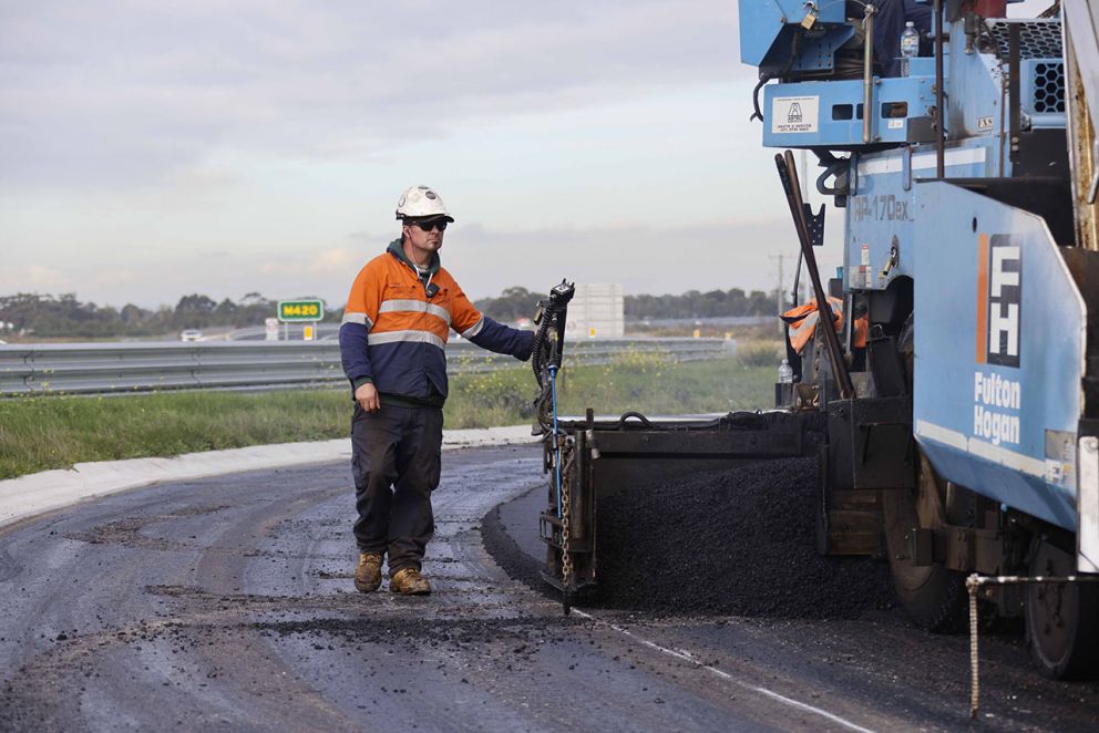 Healesville-Koo Wee Rup Road June 2024 construction image