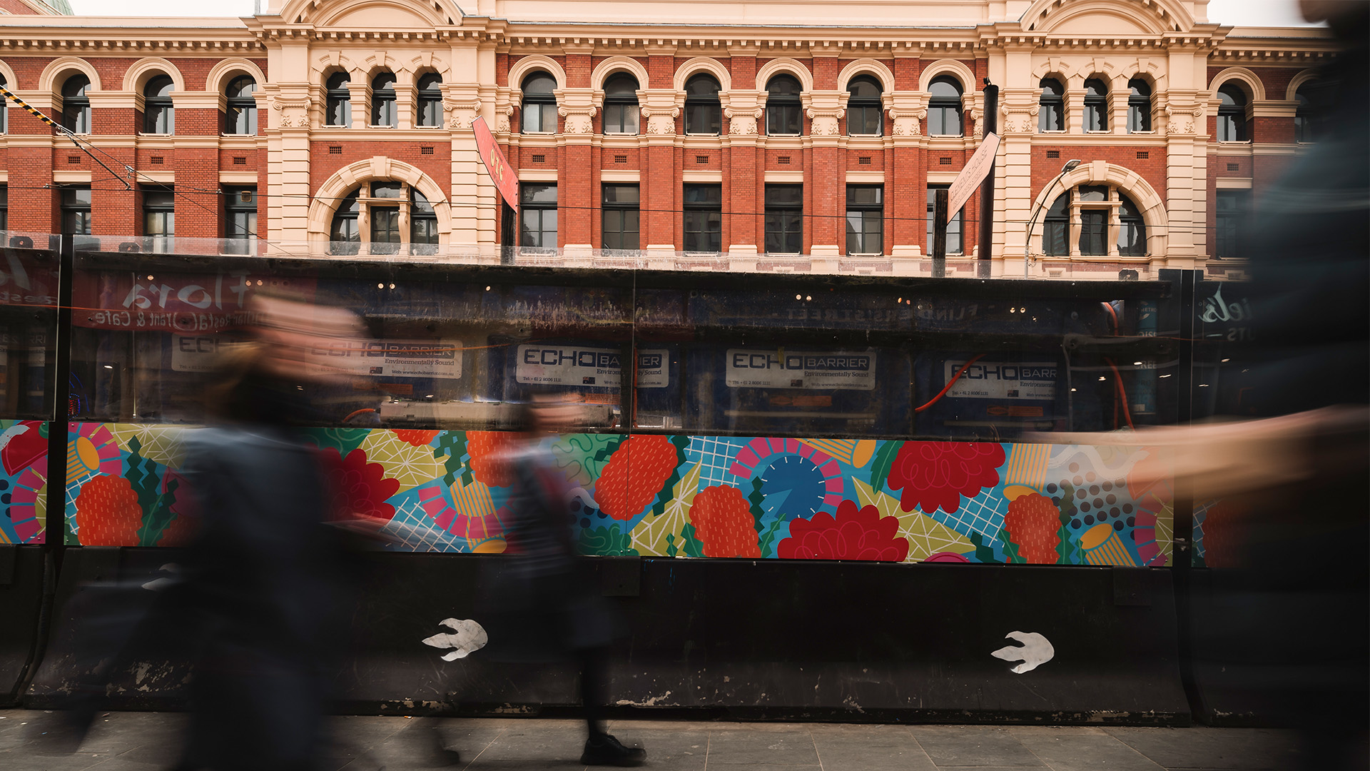 Artwork by Kate Pullen at Flinders Street