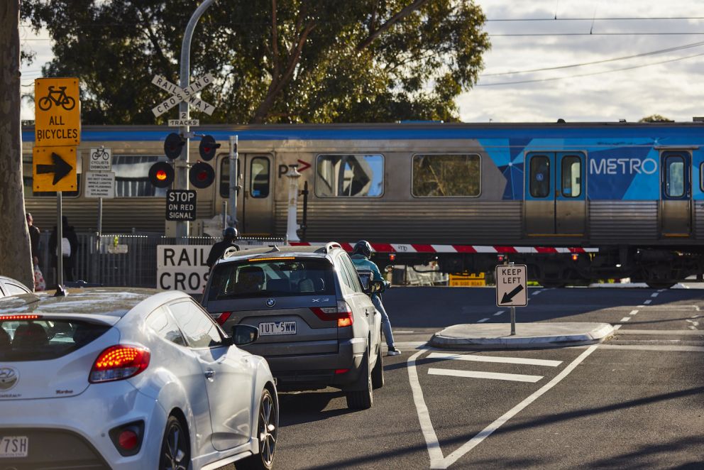 Union Street, Brunswick level crossing