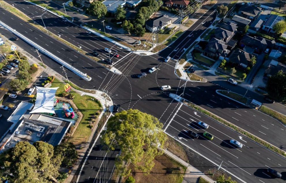 Burwood Highway-McMahons Road Intersection Upgrade complete