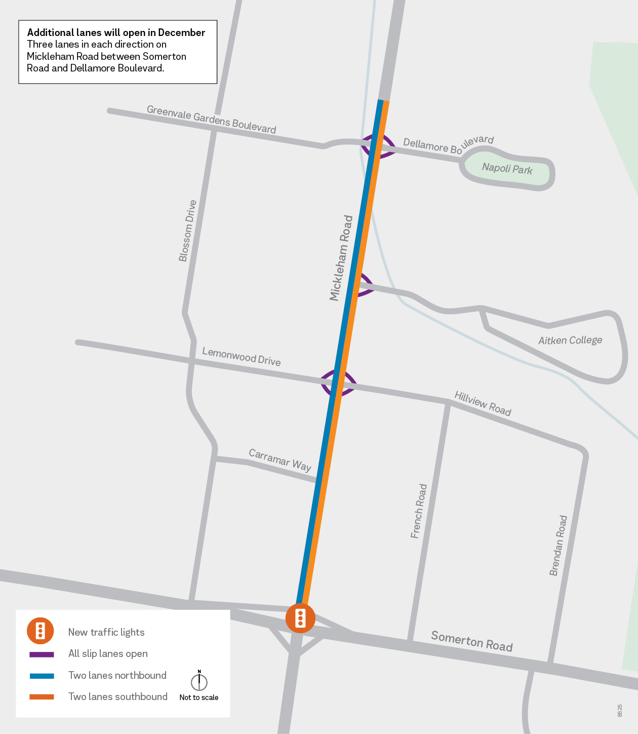 Mickleham Road Upgrade Stage 1 - Traffic changes from 18 Nov 24