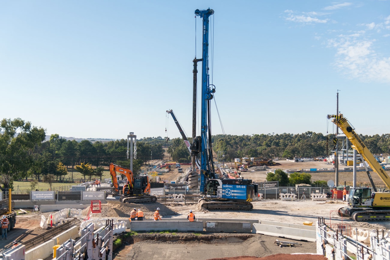 Piling is complete at Watsons Road