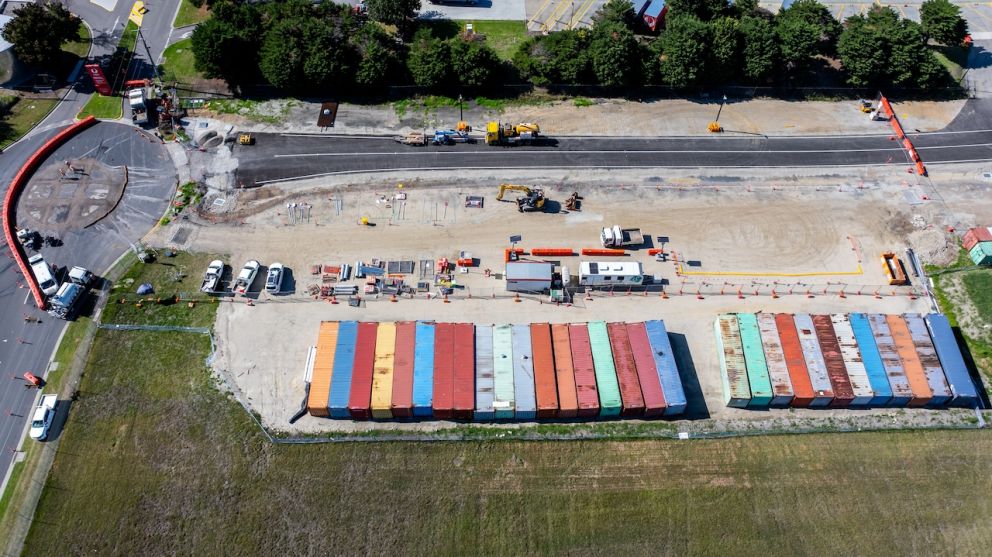 Roundabout works from above