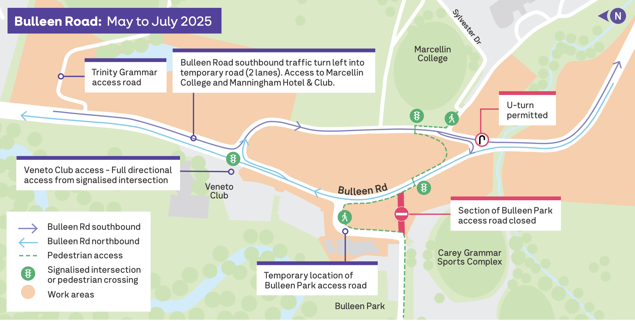 Bulleen Road map May to July