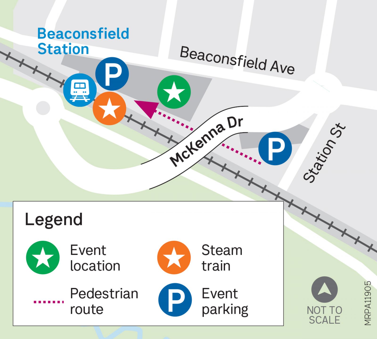 Station Street Beaconsfield community event map