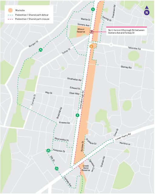 works NEL map