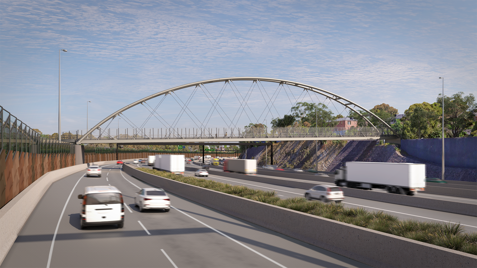 Artist impression of Heyington Avenue bridge, Doncaster