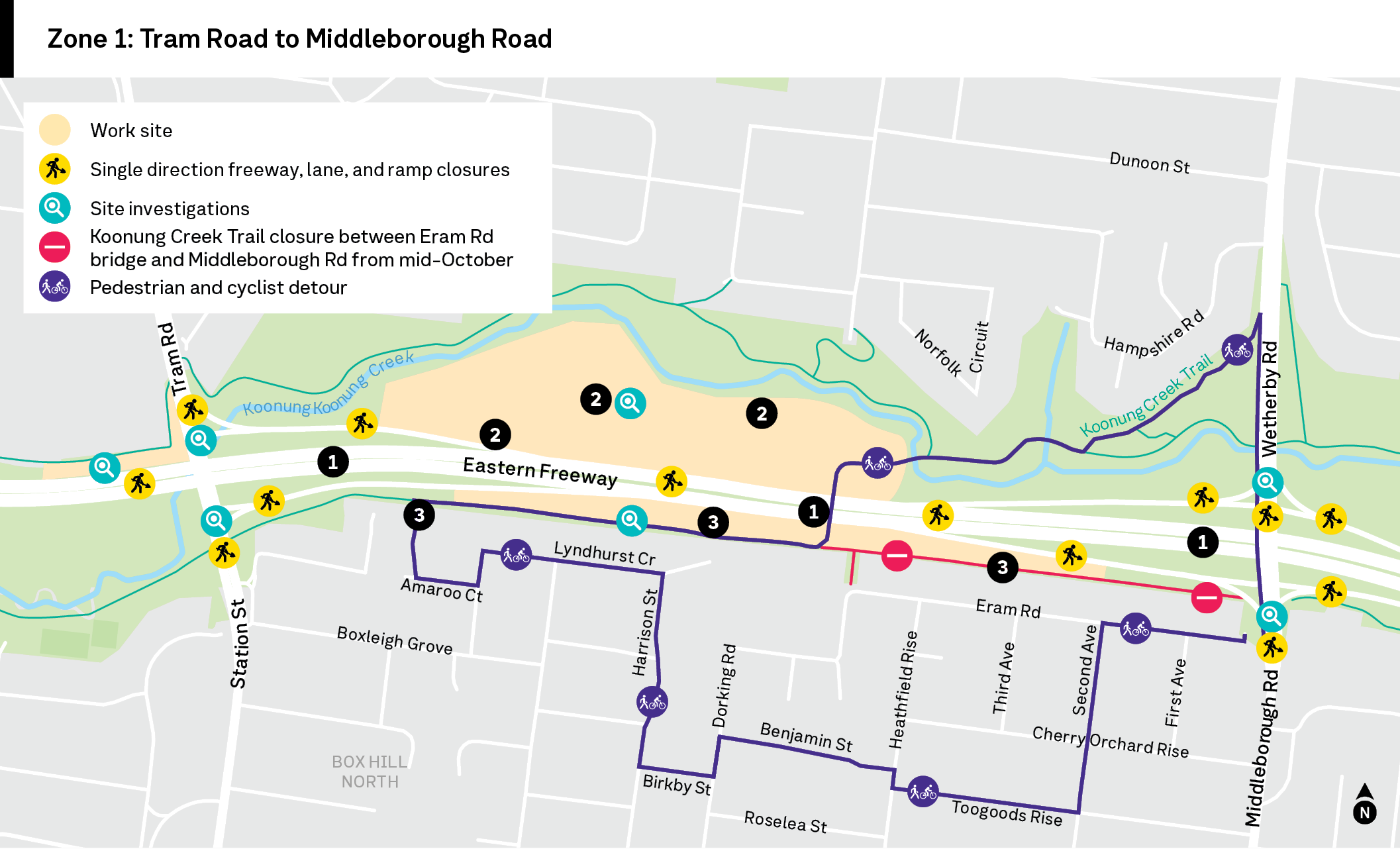 Eastern Freeways_Zone_1_Map