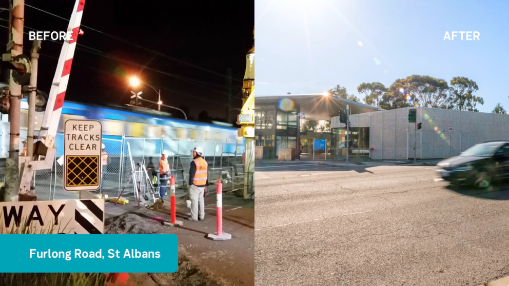 Furlong road, St Albans before and after