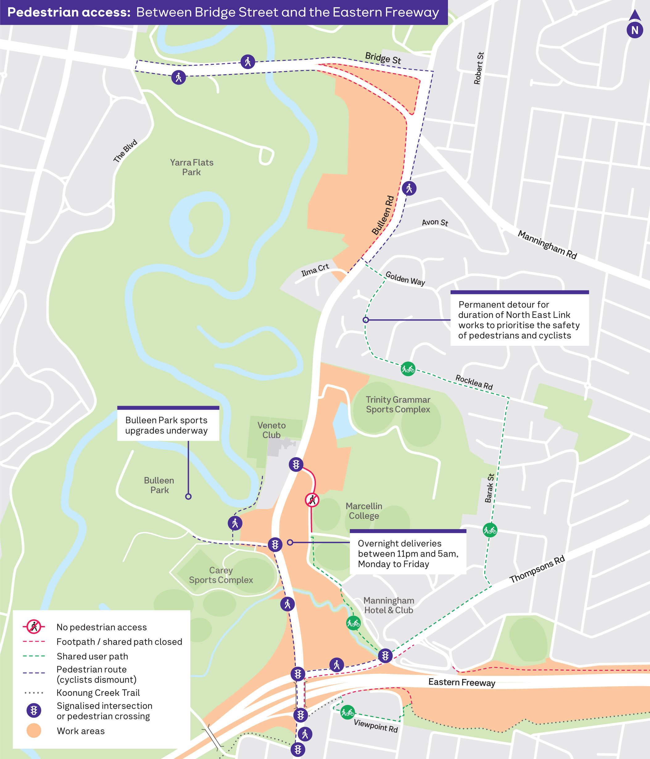 Day and night works in Bulleen Works Notification November 2025