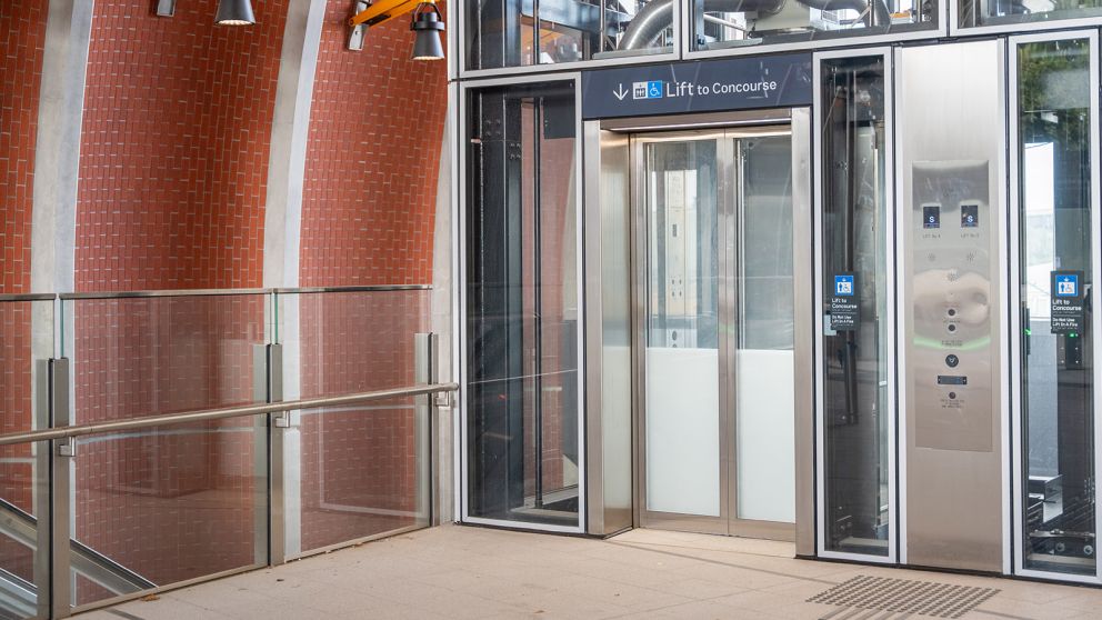 Lifts at every entrance and platform.