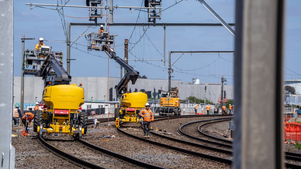 More than 3000 tonnes of ballast were removed during recent works