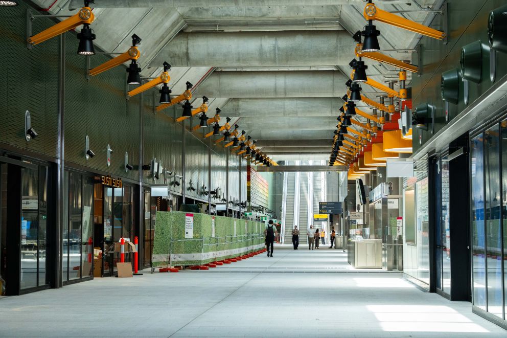 Parkville Station concourse