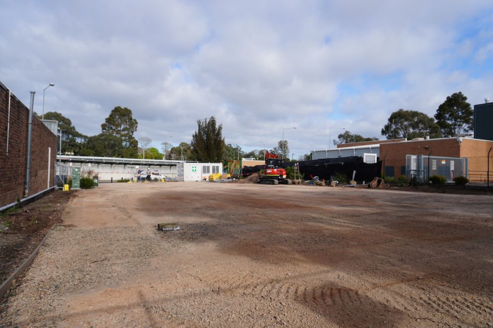 Ground preparations for the Boronia Station Upgrade site office