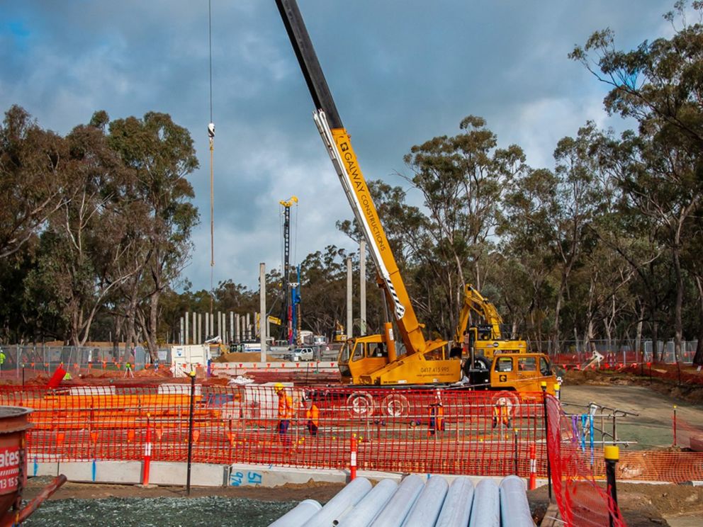 Image of the stage 3 construction work