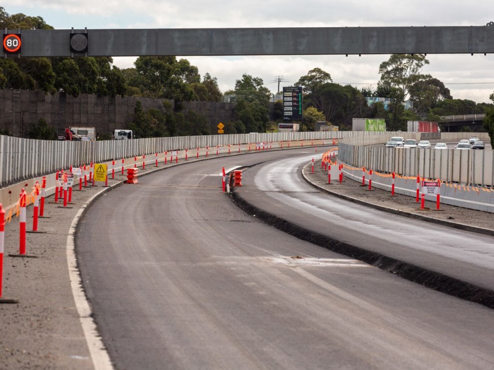 New asphalt has been placed between Forster Road and Huntingdale Road