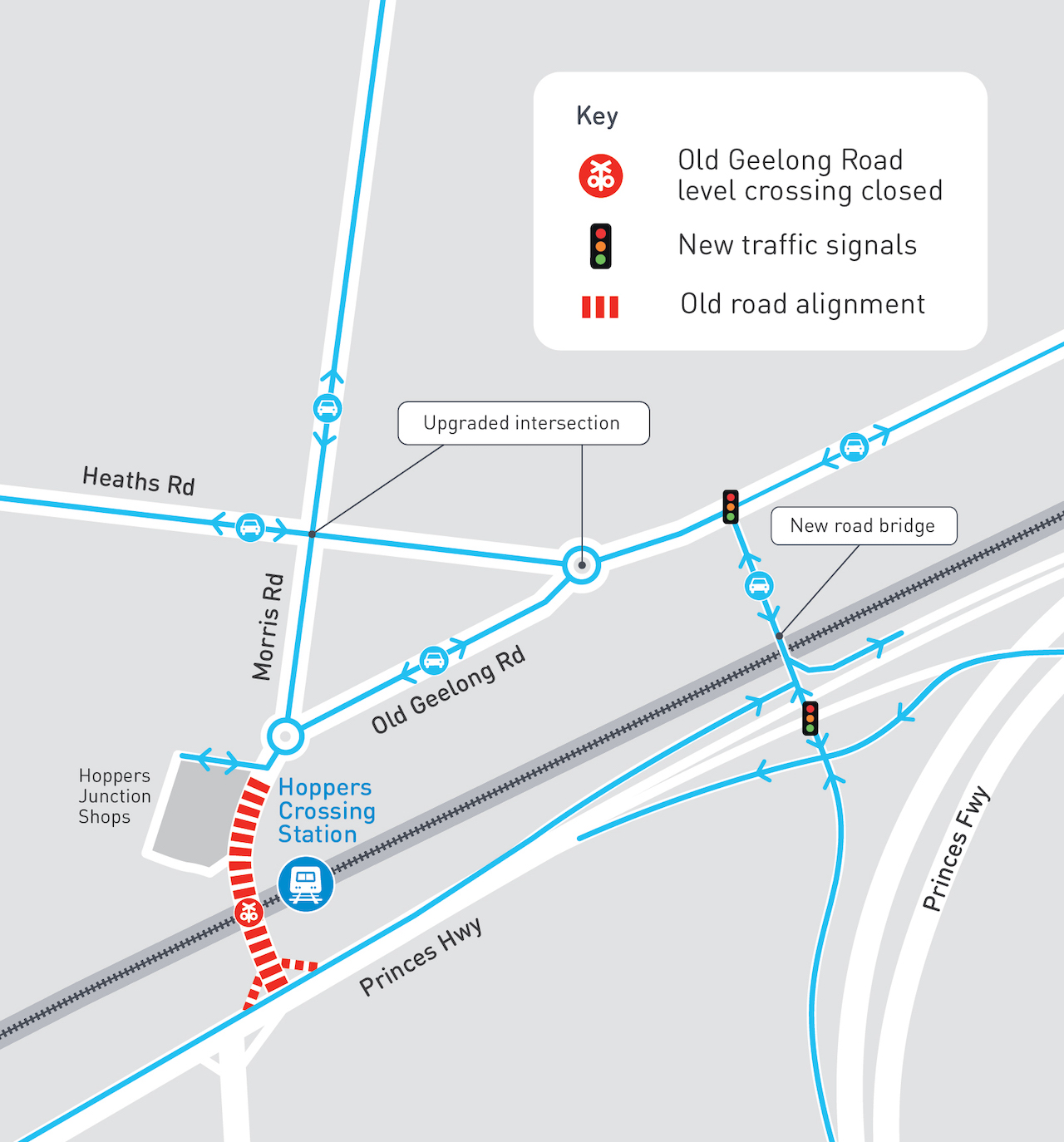 Old Geelong Road travel changes - Victoria’s Big Build