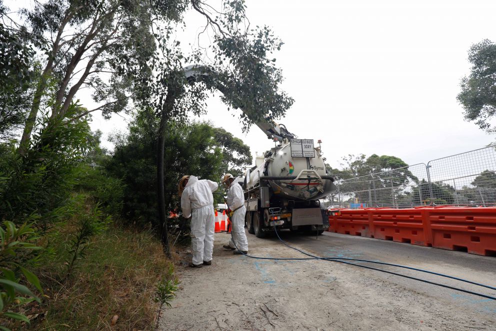 NDD (non destructive digging) works on Hallam North and Heatherton Road Upgrade