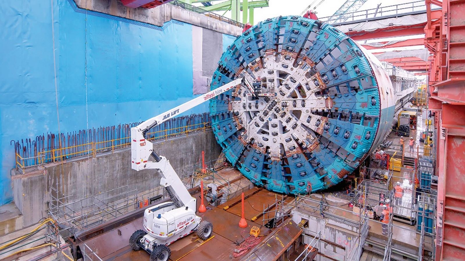 West Gate Tunnel Project's tunnel boring machine at work