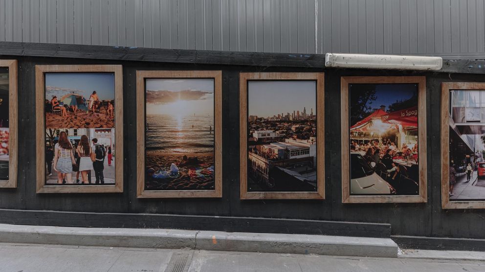 street gallery with multiple images