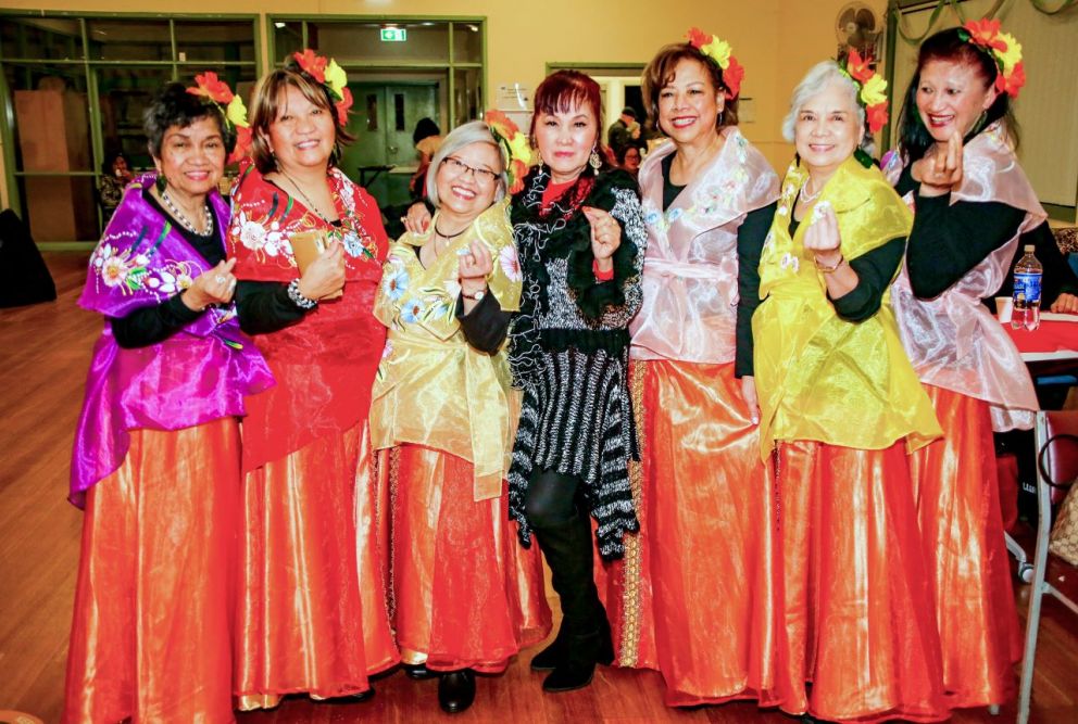 Performers from the  Association of Senior Filipino Australians in Victoria.