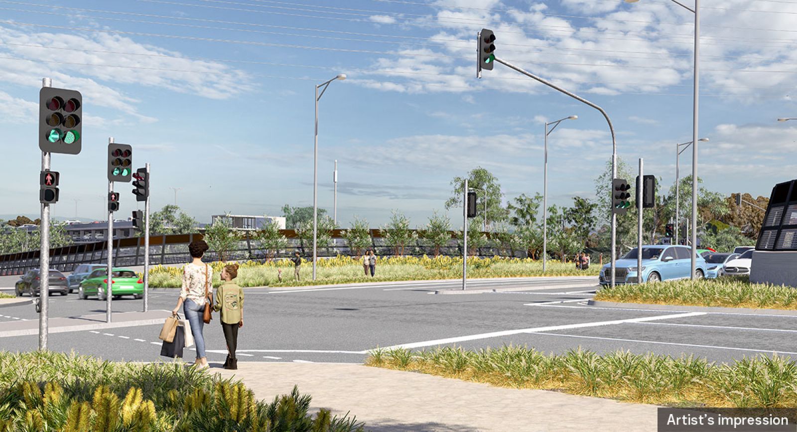 Artist's impression of Elder Street intersection