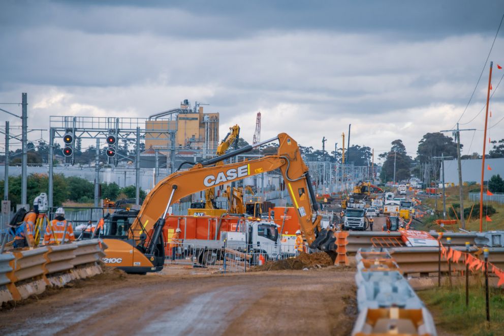 Construction on site at East Pakenham