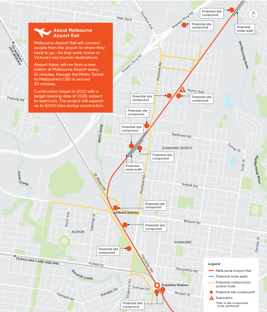 Sunshine corridor map