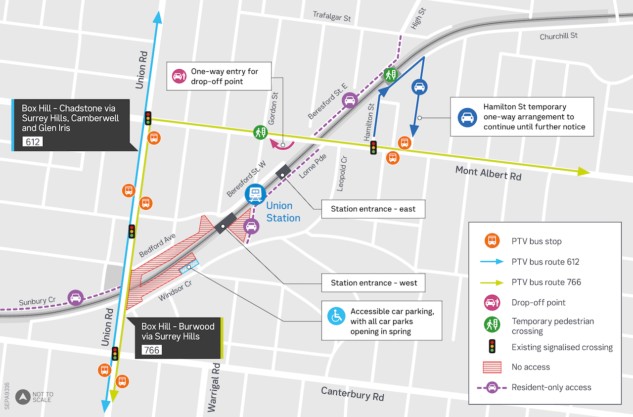 Union Station Pedestrian Access Map
