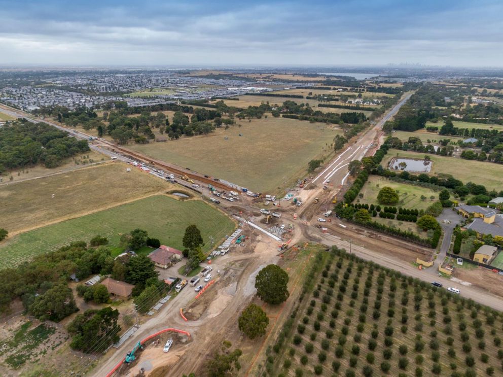 Feb 2022 - Major works to upgrade Mickleham and Craigieburn Road intersection